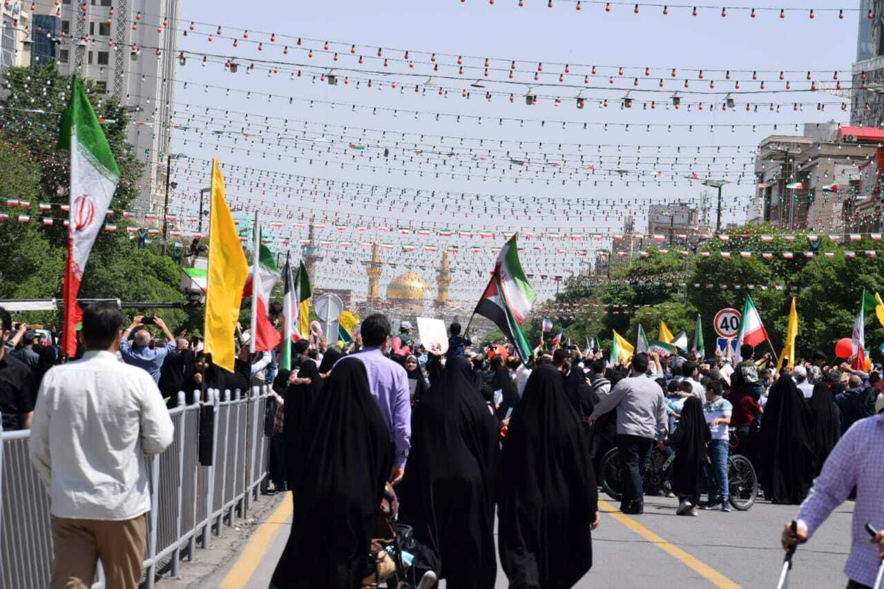 راهپیمایی طوفان الاحرار در مشهد