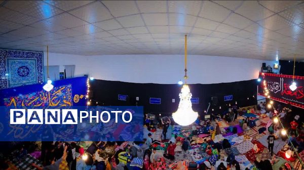 مراسم اعتکاف دانش‌آموزی در اولین روز اعتکاف در ساوجبلاغ