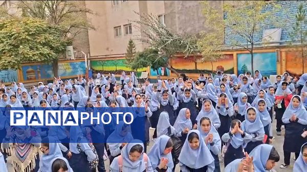 آیین نواختن زنگ مهر، ایثار و شهادت در مدرسه فرهنگیان ۲