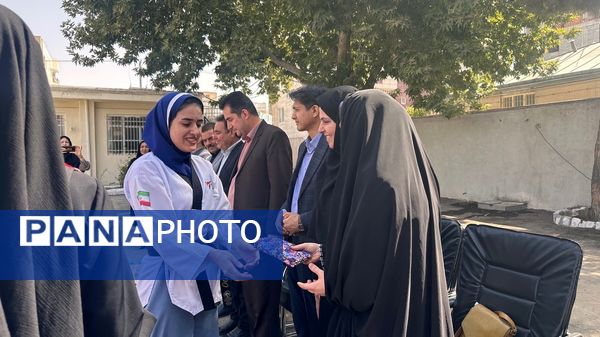 افتتاح زمین ورزشی تایل کورت در هنرستان عفت بجنورد
