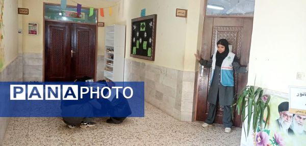 مانور زلزله در دبیرستان حاج مهدی روحانی ارغا