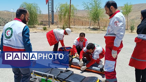 مانور آمادگی هلال احمر شهرستان مارگون 