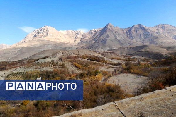 تصاویر زیبا از پاییز رنگارنگ در شهر دار السادات بار نیشابور 