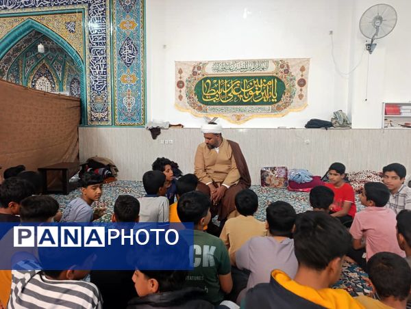 مراسم اعتکاف دانش‌آموزی در مسجد نور سندرک