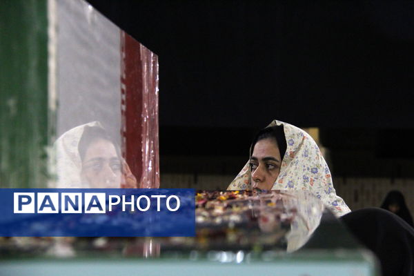 مراسم وداع با ۷ پیکر شهید گمنام هشت سال دفاع مقدس