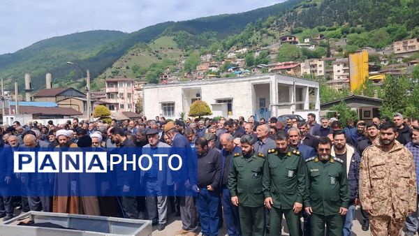 تشییع پیکر جانباز هشت سال دفاع مقدس در سوادکوه