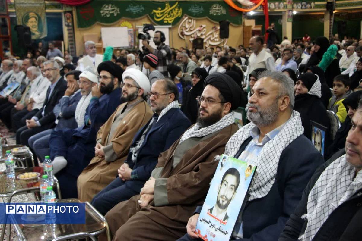 مراسم قرار هشتم و سالگرد حاج قاسم در یزد 