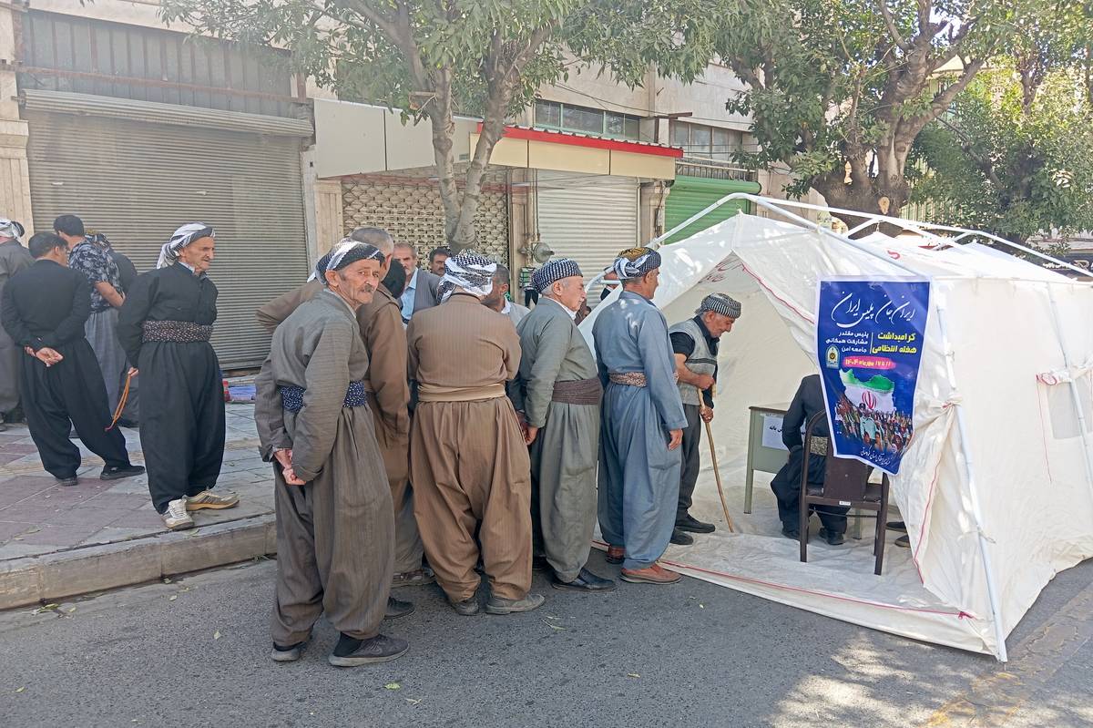 ایستگاه سلامت نیروی انتظامی در بانه؛ پلیس در کنار مردم برای امنیت و سلامت