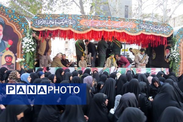 استقبال از شهدای گمنام در شهرستان بجنورد 