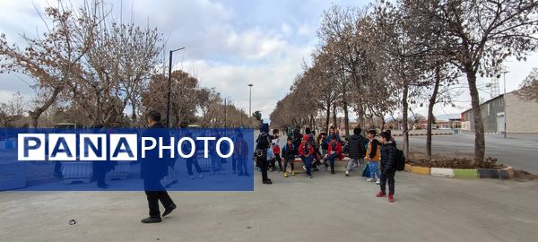 اردوی دانش‌آموزان مدرسه مبین در شهربازی پارک کوثر شیروان
