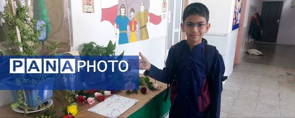 اجرای پویش «جانم فدای رهبر» در آموزشگاه شهید محمد منتظر قائم خاتم 