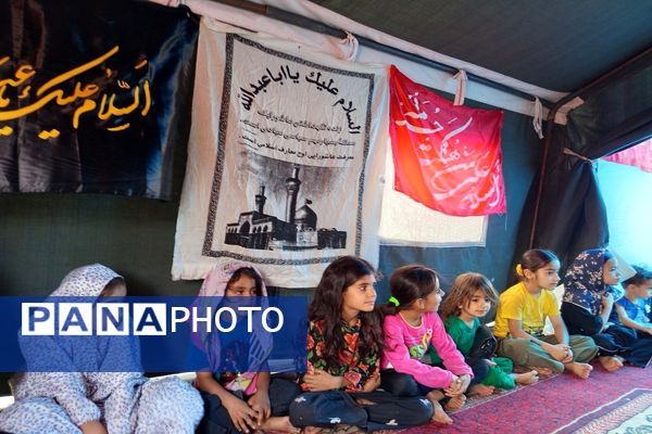 برپایی حسینیه ویژه کودکان در دیشموک به همت هیأت صمصام‌المنتقم