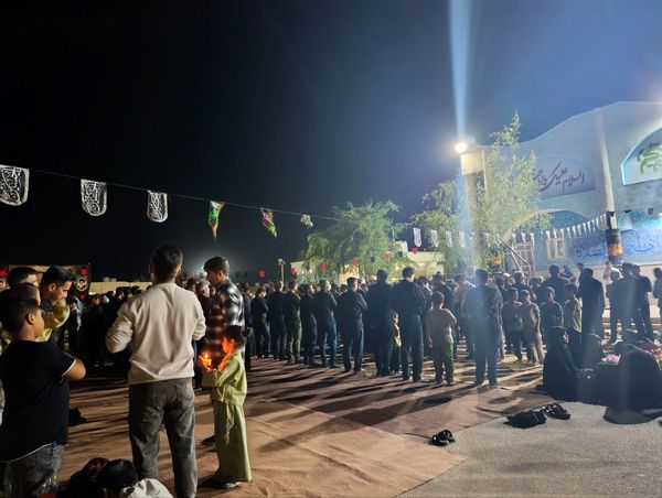  مراسم تشییع نمادین حضرت زهرا (س) با حضور گسترده مردم بوموسی