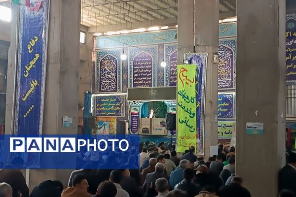 نماز عبادی سیاسی جمعه در هفته بسیج مستضعفین در نیشابور 