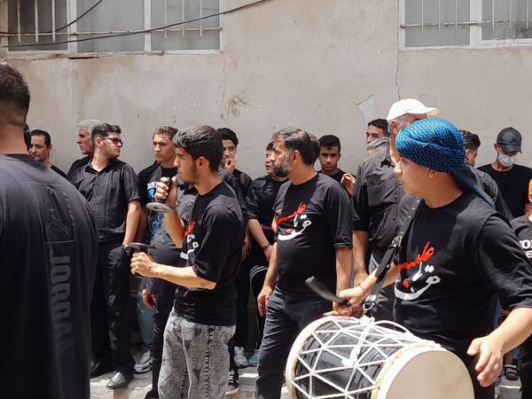 جلوه هایی از سوگواری سیدالشهدا در خیابان سوم خرداد قم