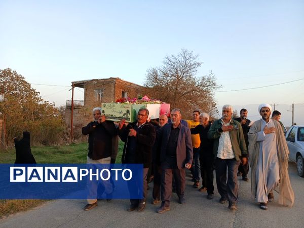 مراسم تشییع پیکر مطهر شهید گمنام در شهرستان بندرترکمن