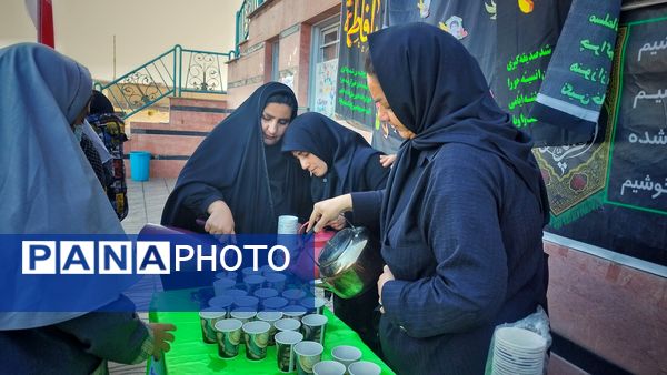 استقبال از پیکر شهید خوشنام در یازده مدرسه اشتهارد