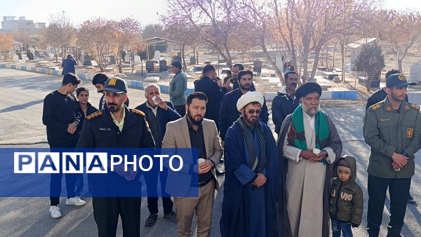 مراسم تشییع شهید گمنام در شهر سفیددشت 