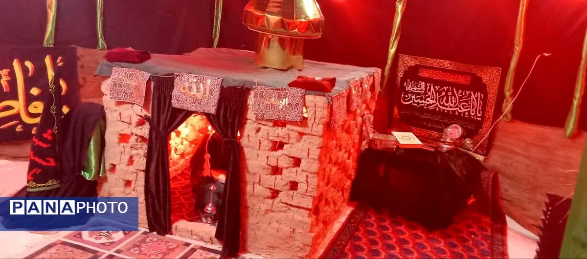برپایی نمایشگاه در مسیر بهشت در فدافن