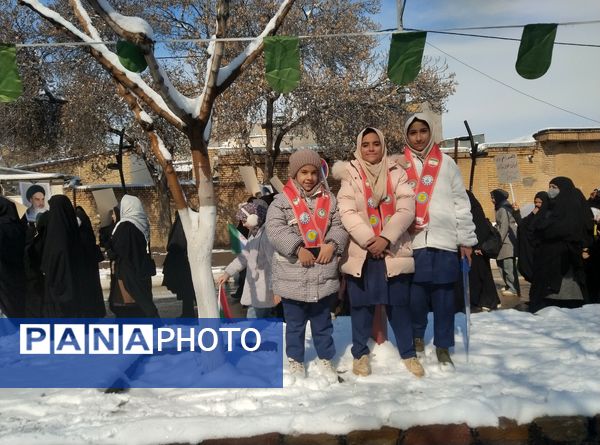 حماسه‌آفرینی دیگر از مردم منطقه رضویه در راهپیمایی 22بهمن