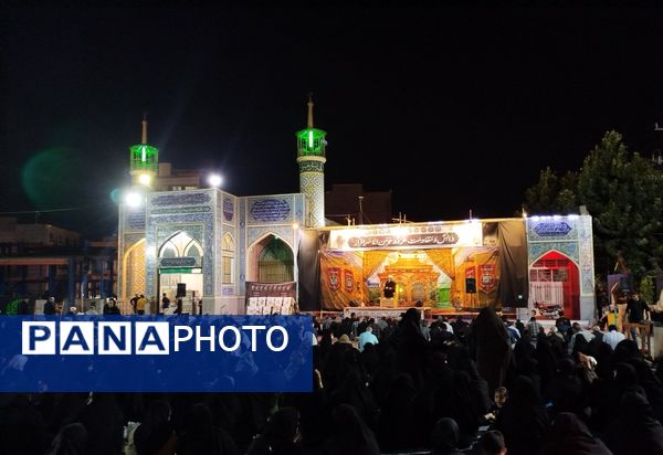 مراسم شب ششم  محرم در گلزار شهدای نیشابور