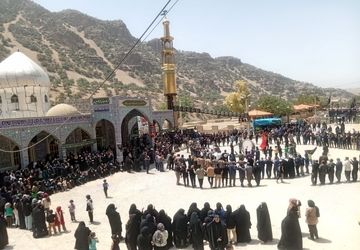 برگزاری مراسم تاسوعای حسینی در امام زاده میرسالار(ع) دیشموک 