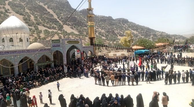 برگزاری مراسم تاسوعای حسینی در امام زاده میرسالار(ع) دیشموک 