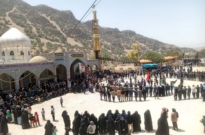 برگزاری مراسم تاسوعای حسینی در امام زاده میرسالار(ع) دیشموک 