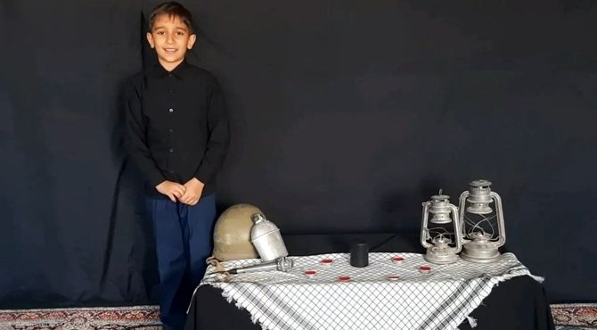 مراسم فاطمیه و یادبود شهید گمنام در اداره آموزش و پرورش ناحیه یک یزد