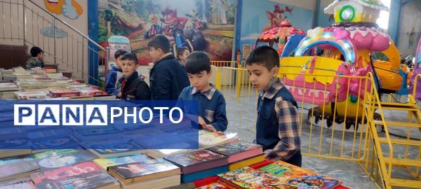 اردوی دانش‌آموزان مدرسه مبین در شهربازی پارک کوثر شیروان