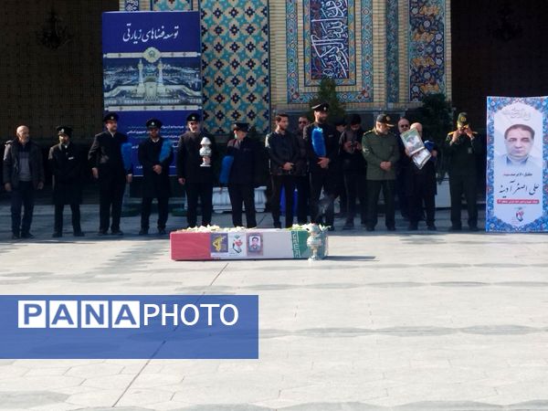 مراسم تشییع پیکر پاک شهید علی‌اصغر آدینه، صحنه‌ای از شکوه ایمان و وفاداری