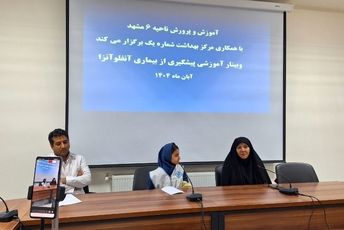 وبینار آگاهی‌بخش آنفلوآنزا در مشهد