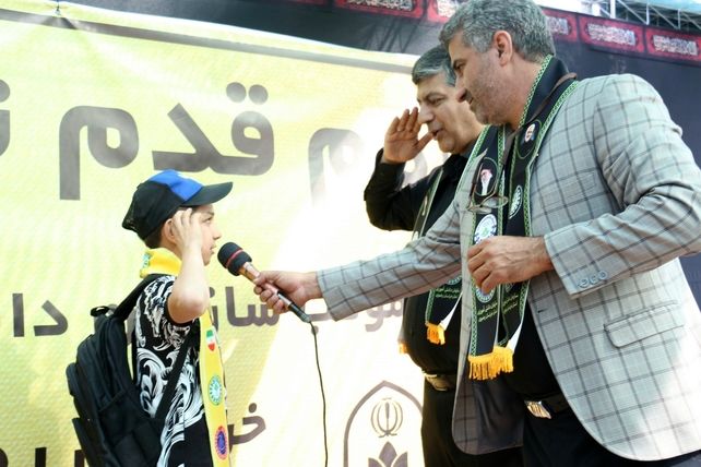 موکب خدمت‌رسانی سازمان دانش‌آموزی خراسان رضوی در سالروز رحلت پیامبر اکرم (ص)
