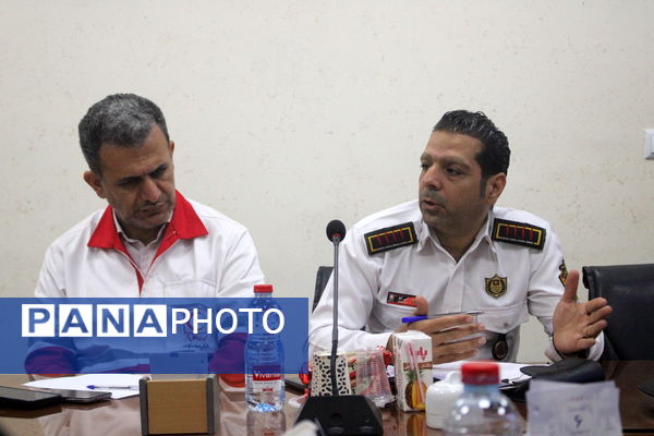جلسه هماهنگی بیست و ششمین مانور سراسری زلزله و ایمنی در بوشهر 