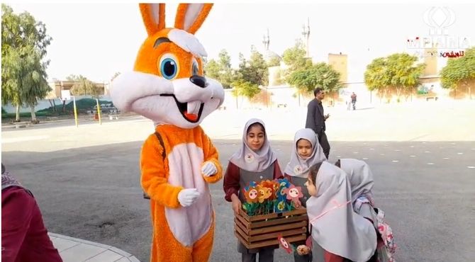 جشن شکوفه‌ها در مدرسه شهید هندویان قم