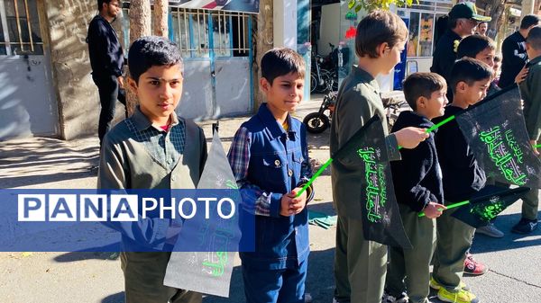 نوگلان حسینی باخرز در سوگ شهادت حضرت فاطمه(س) به عزاداری پرداختند