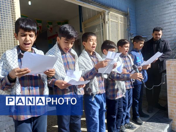 مراسم گرامیداشت یوم الله نهم دی ماه در دبستان نشاط قهریجان 