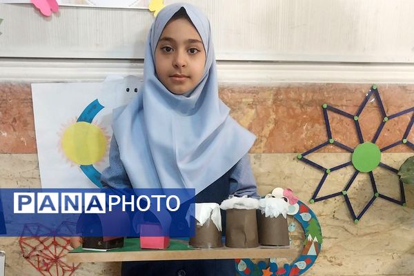 نمایشگاه دست سازه های دانش‌آموزی در دبستان شهید مجید مجیدی ناحیه دو شهرری 