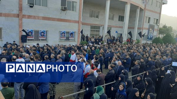 اجتماع فاطمیون و تشییع پیکر 2 شهید گمنام در تالش