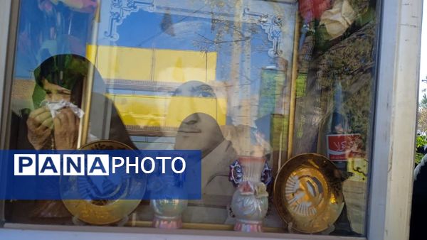 تشییع پیکر و خاکسپاری پدر شهید عجمی فدافن در گلزار شهدای روستای فدافن