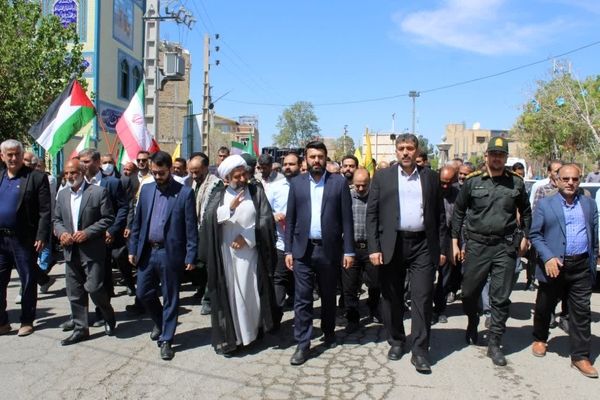 حضور پرشور مردم جوادآباد در راهپیمایی روز قدس 