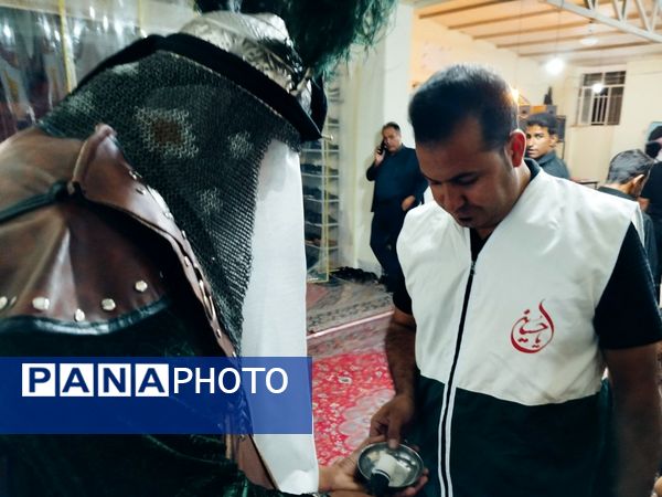 سوگ در فروتقه؛ عاشقان حسینی در سوگ سقای کربلا اشک ماتم ریختند