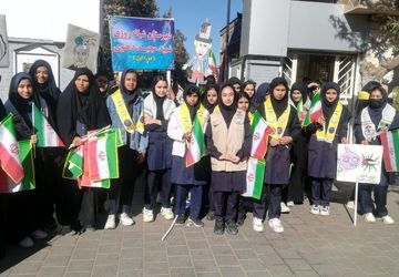 راهپیمایی یوم‌الله ۱۳ابان ماه در شهرستان نیشابور 