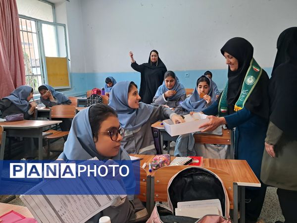 جشن میلاد حضرت زینب(س) در دبستان شهید احمدپور قائمشهر