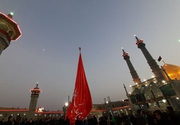 برگزاری مراسم تاسوعای حسینی در حرم حضرت معصومه(س)  