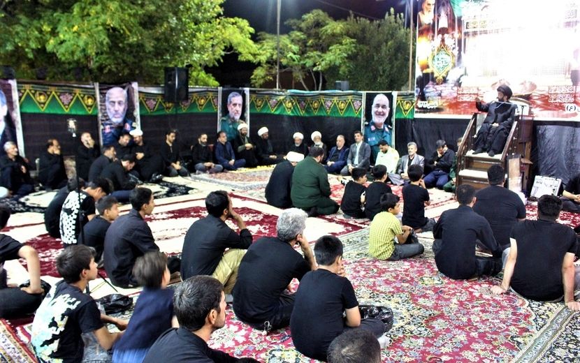 مراسم عزاداری دهه اول ماه صفر در روستای مومن آباد قم