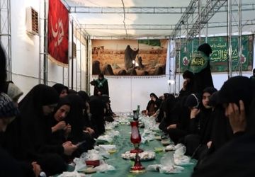 سفره حضرت رقیه (س) در موکب ریحانه الحسین شیراز