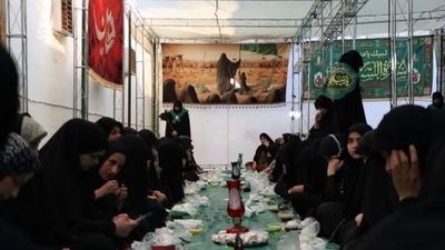 سفره حضرت رقیه (س) در موکب ریحانه الحسین شیراز