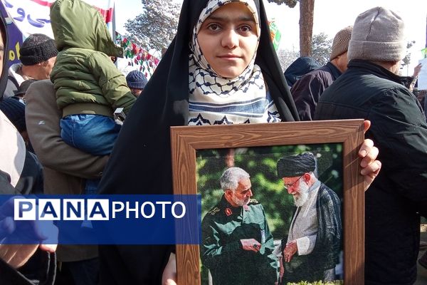 برگزاری راهپیمایی ۲۲ بهمن ماه در شهرستان نیشابور 