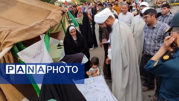 جشن یک کیلومتری عید غدیر در شهرستان بام و صفی آباد 